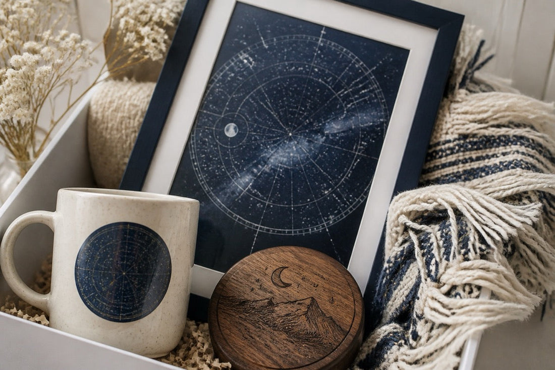 Star Map Birthday Card: Capture the Exact Night Sky