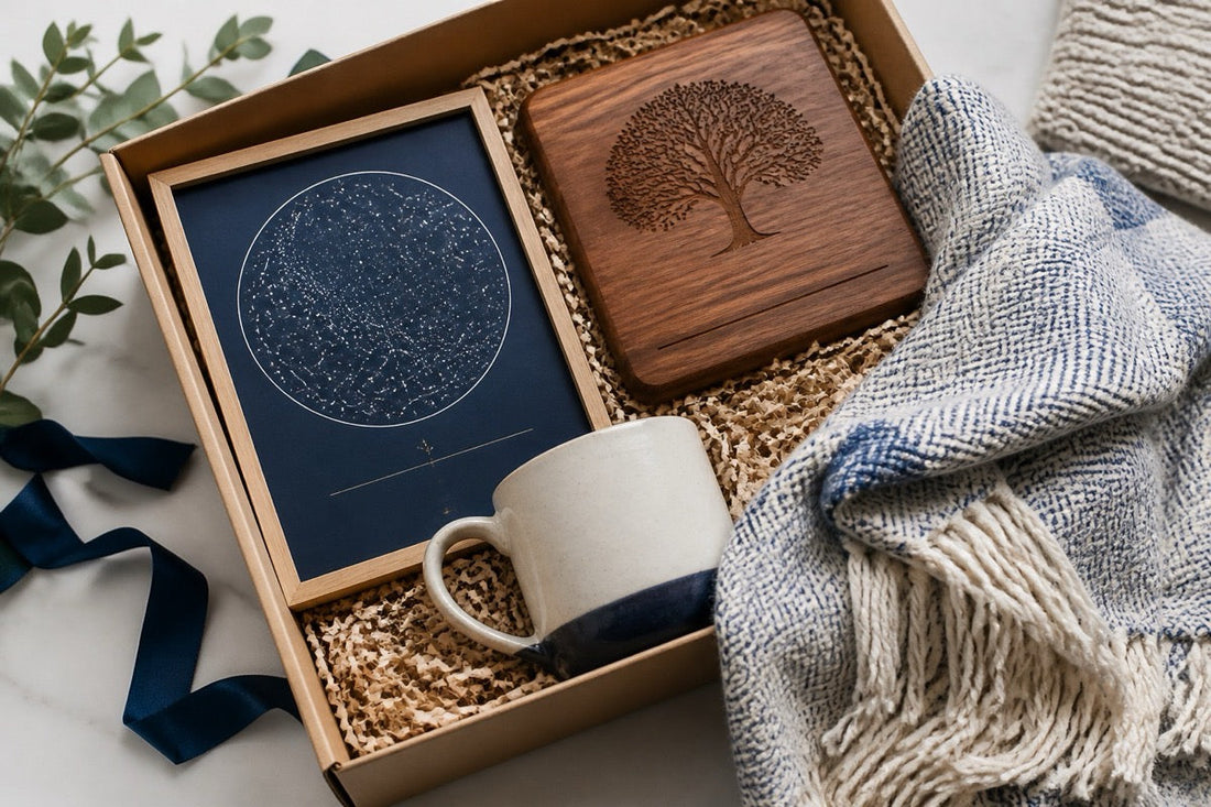 5th Anniversary Premium Gift Box: Wood, Personalization & Tradition